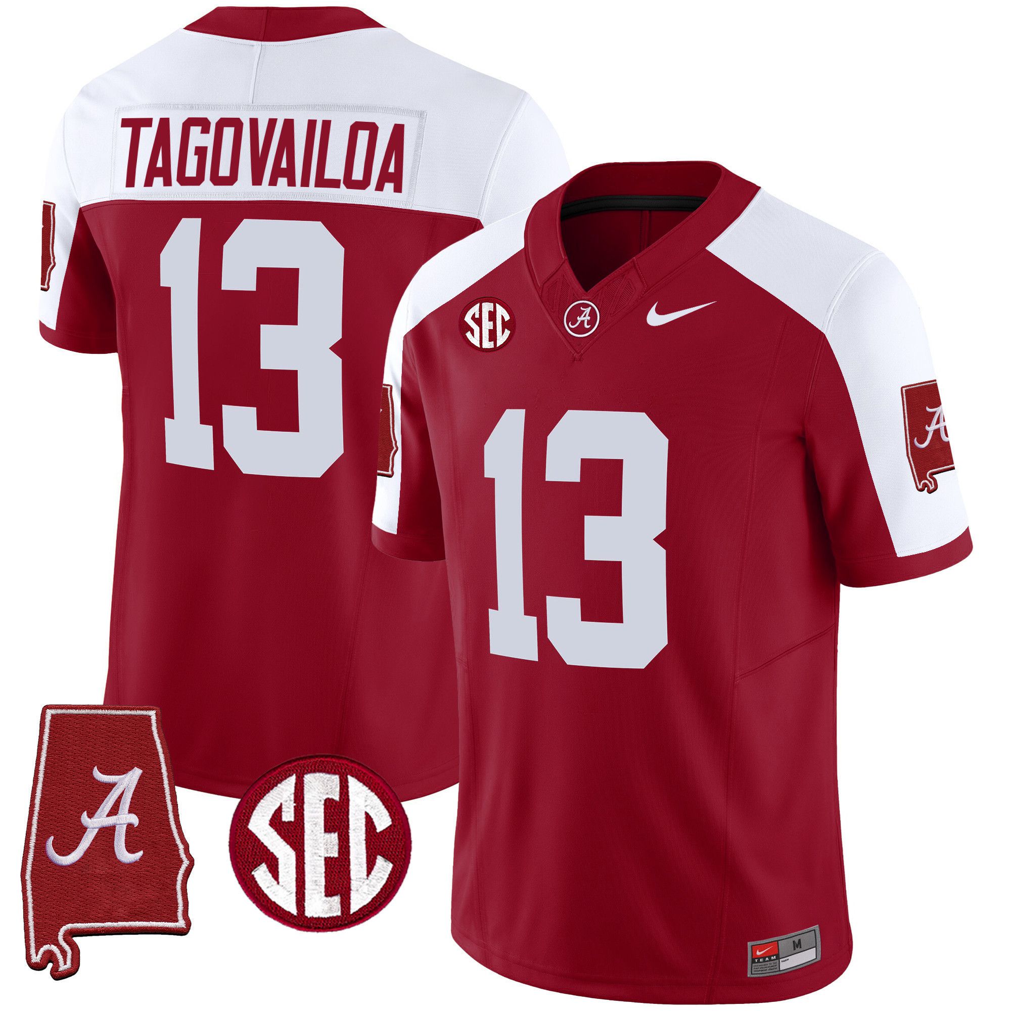 Men Alabama Crimson Tide #13 Tagovailoa Red 2024 Nike Vapor Limited NCAA Jersey->indianapolis colts->NFL Jersey